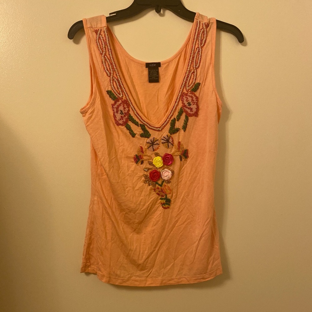 Aziz Tank Top V-Neck Womens' NWOT